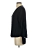 Something Navy 100% Rayon Black Long Sleeve Blouse Size S - photo 5
