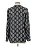 Rose + Olive 100% Polyester Gray Long Sleeve Blouse Size L - photo 2