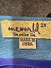 One World 100% Polyester Floral Blue Short Sleeve T-Shirt Size 2X - photo 6
