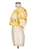 H&M 100% Polyester Yellow 3/4 Sleeve Blouse Size L - photo 5