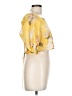 H&M 100% Polyester Yellow 3/4 Sleeve Blouse Size L - photo 4