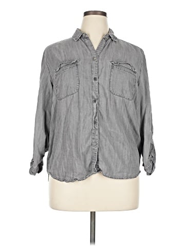 Hester & Orchard 3/4 Sleeve Button-Down Shirt (view 1)