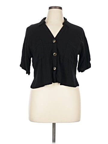 Moa Moa 3/4 Sleeve Button-Down Shirt (view 1)