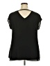 Halogen 100% Polyester Black Short Sleeve Blouse Size 2X - photo 2