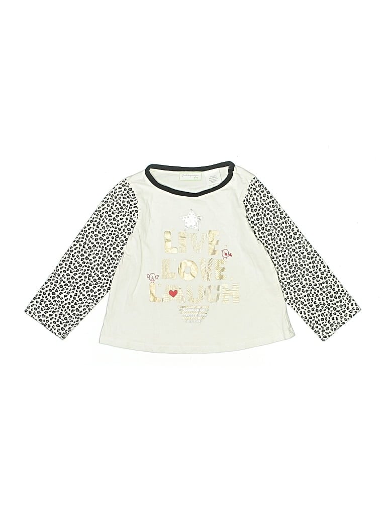 Pre-owned First Impressions Kids' 3/4 Sleeve T-shirt In Ivory