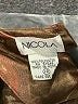 Nicola 100% Polyester Brown Long Sleeve Blouse Size 12 - photo 7