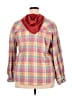 Blakely Plaid Pink Long Sleeve Blouse Size 2X - photo 2