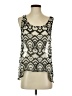 Soprano 100% Polyester Silver Sleeveless Blouse Size S - photo 1