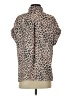 Lulus 100% Polyester Animal Print Brown Short Sleeve Blouse Size S - photo 2