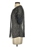 J.Crew 100% Polyester Black 3/4 Sleeve Blouse Size S - photo 5