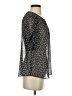 J.Crew 100% Polyester Black 3/4 Sleeve Blouse Size S - photo 4
