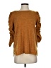 Max Studio Yellow Brown 3/4 Sleeve Top Size S - photo 1