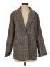 Shein 100% Polyester Plaid Brown Blazer Size 4 - photo 1