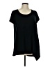 H by Bordeaux Black Short Sleeve Top Size M - photo 1