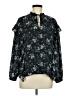 Cupcakes & Cashmere 100% Polyester Black Long Sleeve Blouse Size M - photo 1