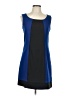 Sandro Ferrone Color Block Blue Casual Dress Size L - photo 1