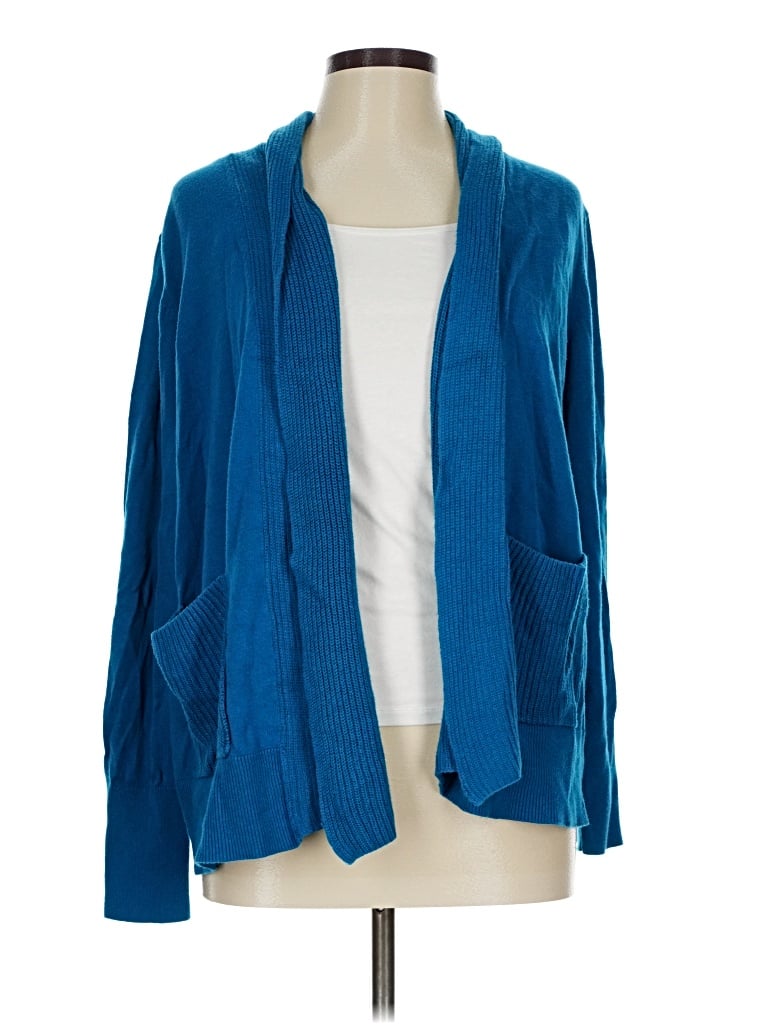 Pre-owned White Stag Cardigan Sweater In Blue