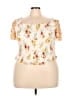 Torrid Ivory Short Sleeve Top Size 4X Plus (4) - photo 1