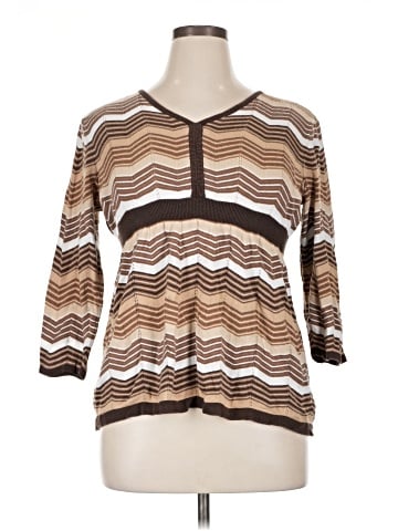 Liz & Co. 3/4 Sleeve Blouse (view 1)