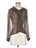 Ann Taylor Metallic Brown Long Sleeve Blouse Size 2 - photo 1