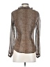 Ann Taylor Metallic Brown Long Sleeve Blouse Size 2 - photo 2