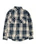 Tommy Hilfiger 100% Cotton Plaid Blue Long Sleeve Button-Down Shirt Size 8 - photo 1
