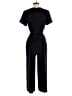 Charles Henry 100% Polyester Solid Black Jumpsuit Size S - photo 2