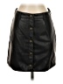 Aqua Black Faux Leather Skirt Size S - photo 1