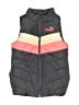 Puma 100% Polyester Color Block Black Gray Vest Size 6 - photo 1