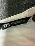 Zara 100% Metallic Ivory Long Sleeve Blouse Size XS - photo 7