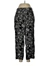 Chico's 100% Rayon Print Black Casual Pants Size Med (1.5) - photo 1