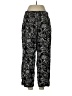 Chico's 100% Rayon Print Black Casual Pants Size Med (1.5) - photo 2