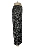 Chico's 100% Rayon Print Black Casual Pants Size Med (1.5) - photo 4
