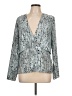 Cooper & Ella 100% Polyester Gray Long Sleeve Blouse Size Lg (3) - photo 1