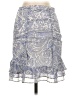 Express 100% Polyester Paisley Blue Formal Skirt Size 0 - photo 1