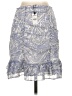 Express 100% Polyester Paisley Blue Formal Skirt Size 0 - photo 2
