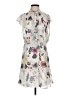 Haute Hippie 100% Polyester Floral Gray Ivory Casual Dress Size S - photo 1