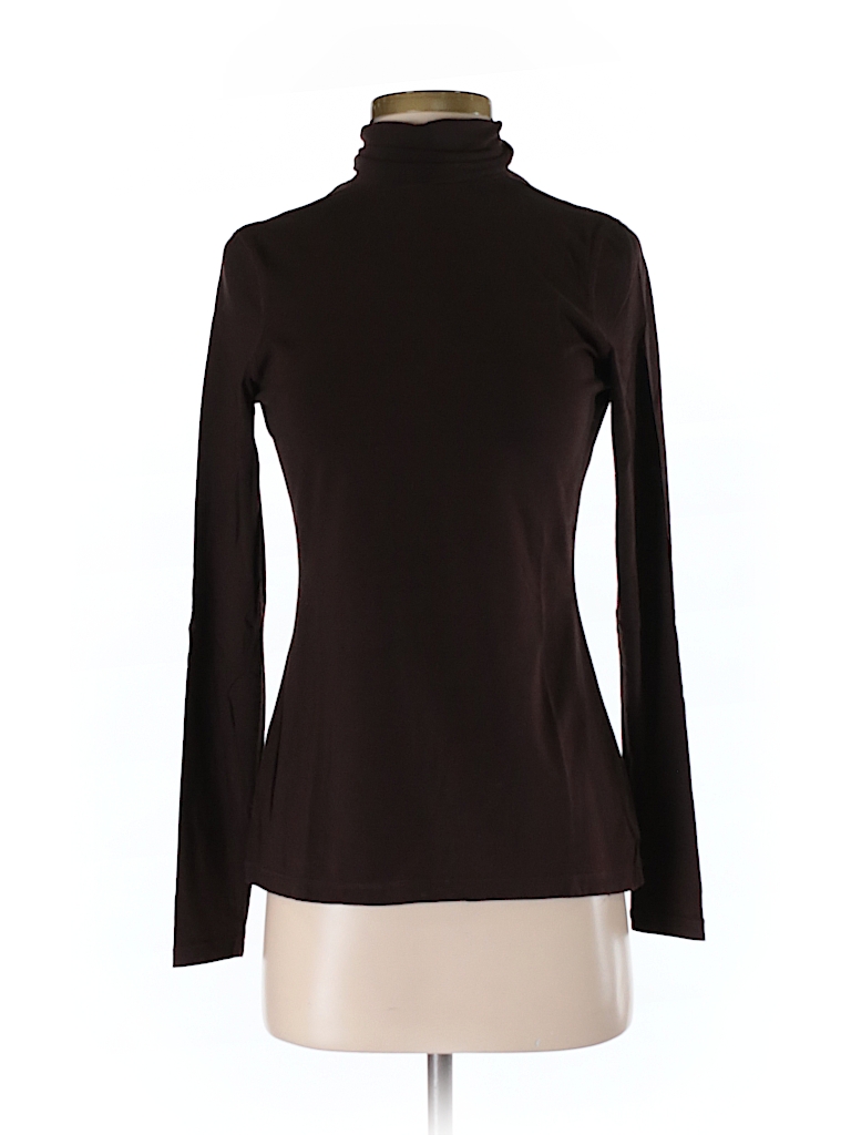 Ruff Hewn Solid Brown Long Sleeve Turtleneck Size S - 75% off | thredUP