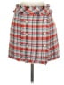 Sans Souci 100% Polyester Plaid Orange Casual Skirt Size S - photo 1