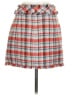 Sans Souci 100% Polyester Plaid Orange Casual Skirt Size S - photo 2