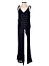 Blue Life 100% Rayon Stars Black Jumpsuit Size M - photo 1