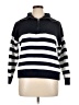 Aqua 100% Cotton Stripes Blue Pullover Sweater Size XL - photo 1