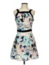 Parker Print Blue Black Cocktail Dress Size XS (estimated) - photo 1