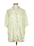 ASOS 100% Polyester Tropical Green Short Sleeve Blouse Size 6 - photo 1