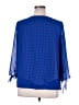 Alyx 100% Polyester Blue 3/4 Sleeve Blouse Size 0X - photo 2