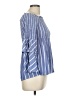Bardot 100% Viscose Blue Purple 3/4 Sleeve Blouse Size 6 - photo 4