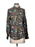 Louche 100% Viscose Floral Teal Long Sleeve Blouse Size 4 - photo 1