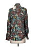 Louche 100% Viscose Floral Teal Long Sleeve Blouse Size 4 - photo 2