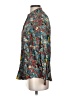 Louche 100% Viscose Floral Teal Long Sleeve Blouse Size 4 - photo 5