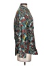 Louche 100% Viscose Floral Teal Long Sleeve Blouse Size 4 - photo 4